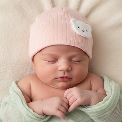 bonnet bebe 1 mois rose