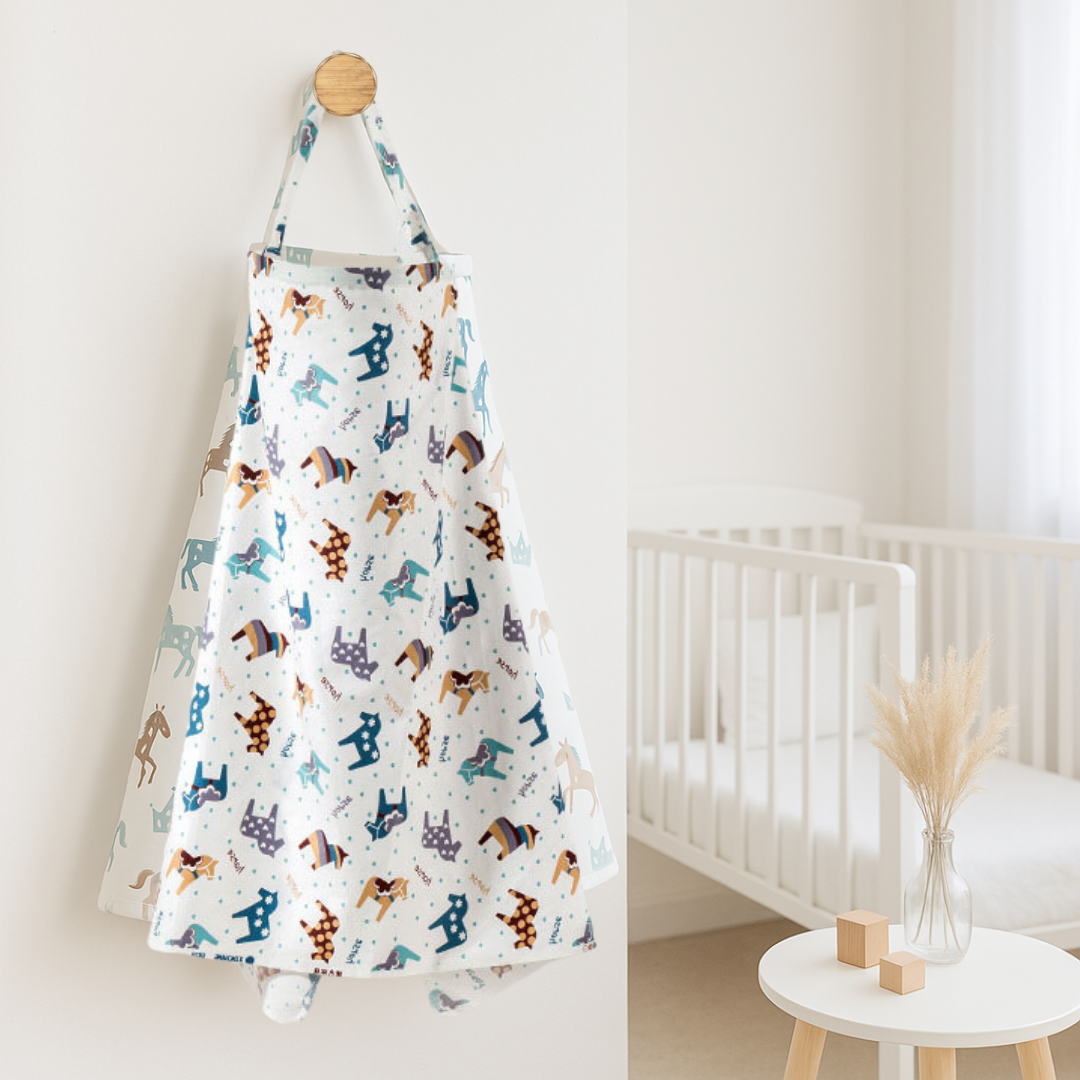 cape-d-allaitement-motif-poney-mystere