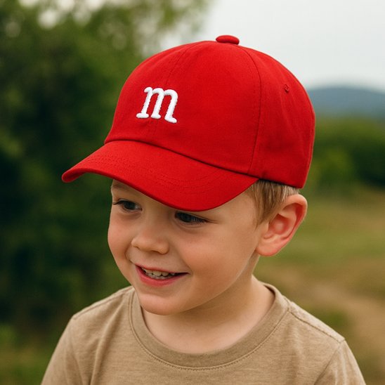 Casquette bebe avec lettre M