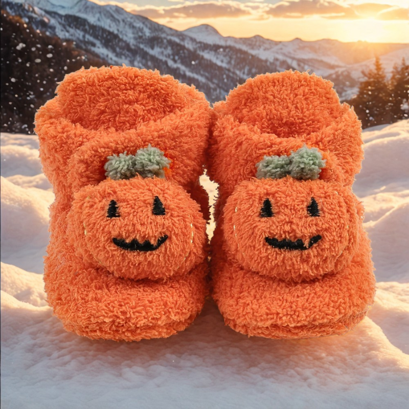 Chaussures Premier Pas Halloween | Citrouille Douillet