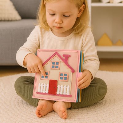 Livre bebe en tissus relaxant