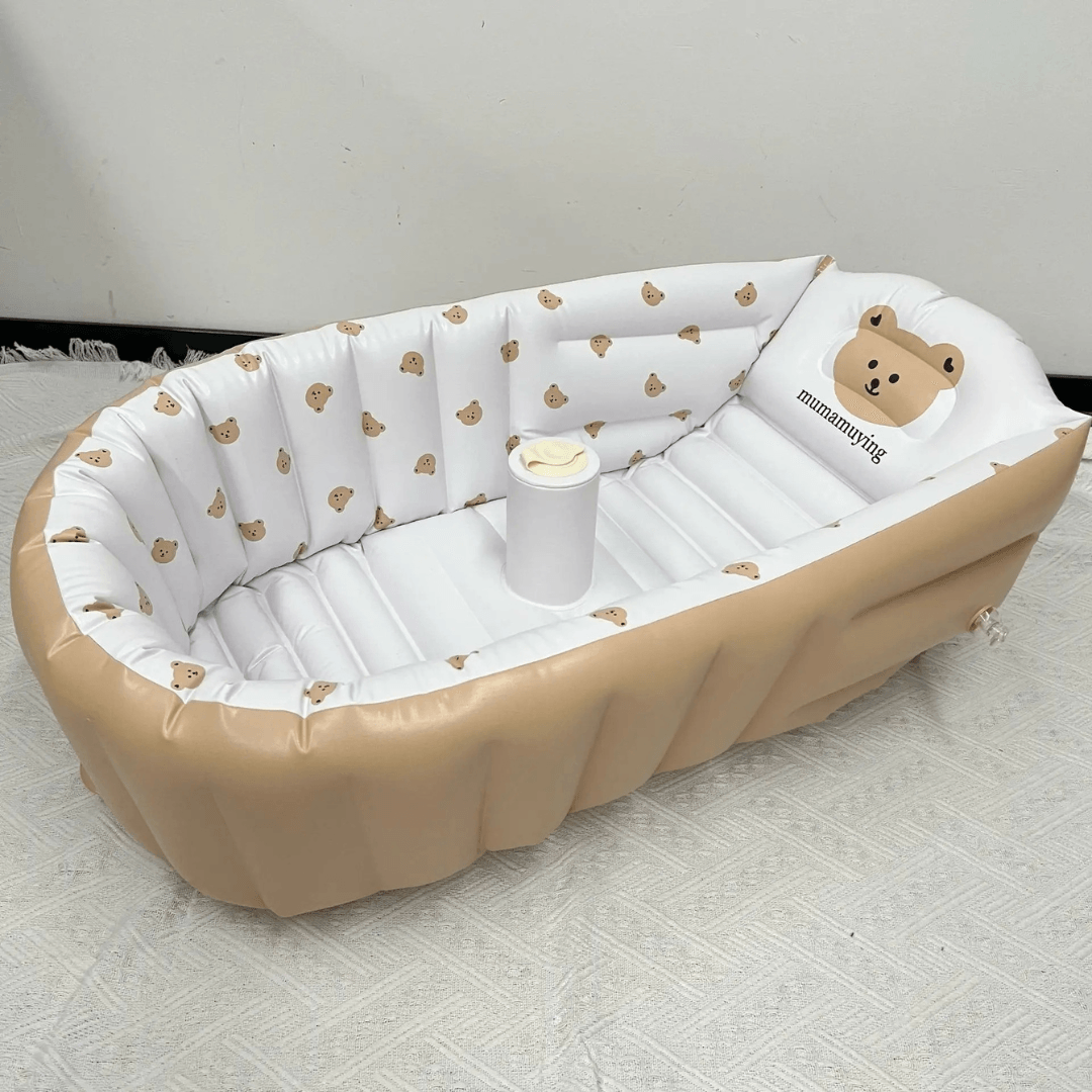 piscine-bebe-gonflable-ours-brun