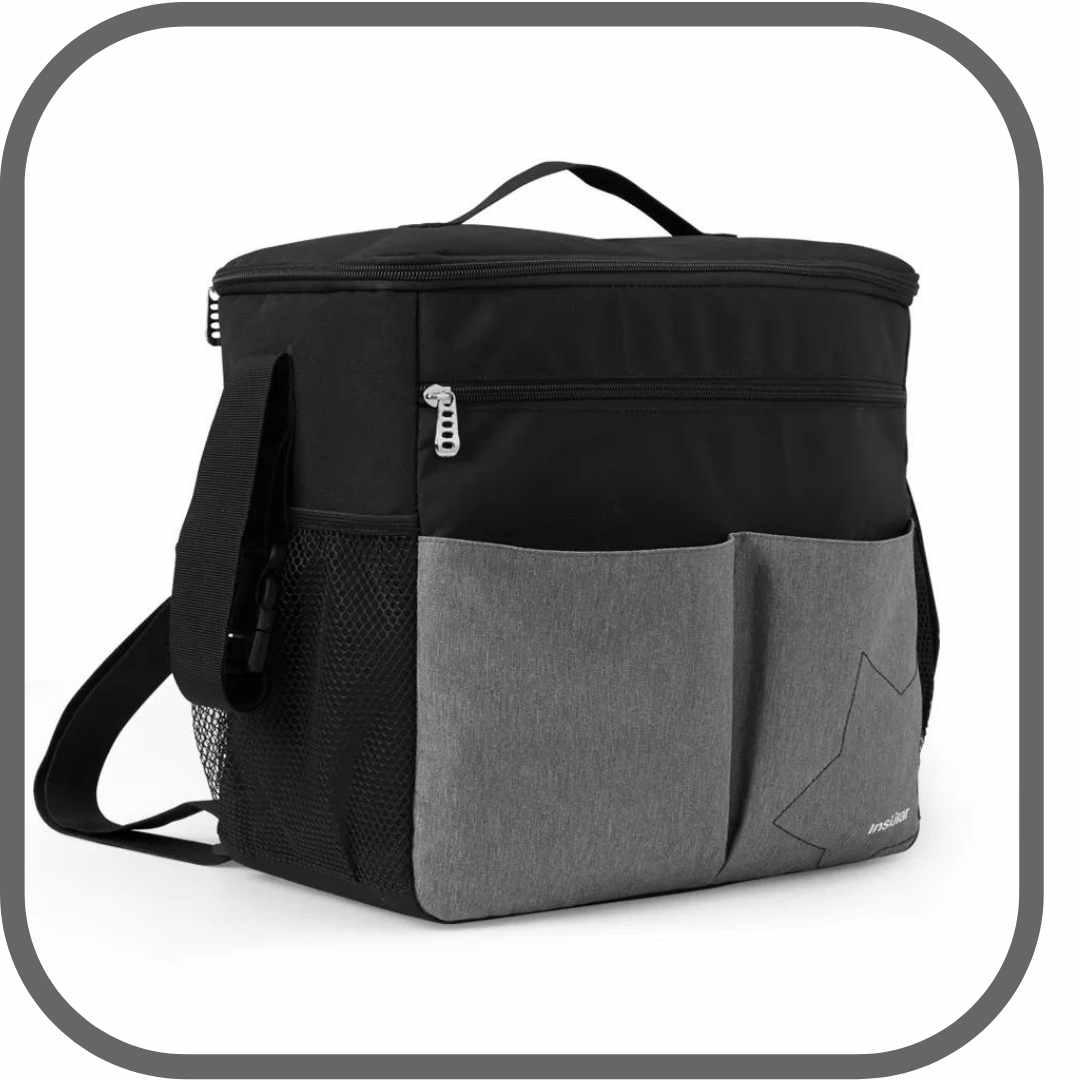 SAC A LANGER NOIR ET GRIS PRATIQUE | FREEMOMâą
