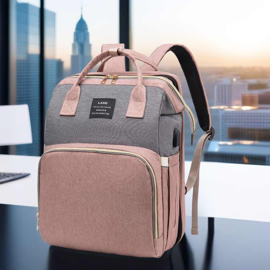 sac-a-langer-lit-multifonction-rose