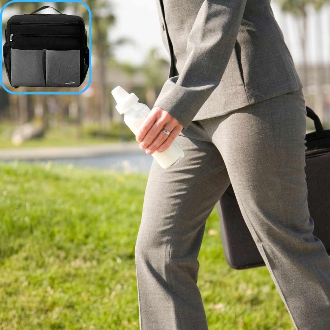 SAC A LANGER NOIR ET GRIS PRATIQUE | FREEMOMâą