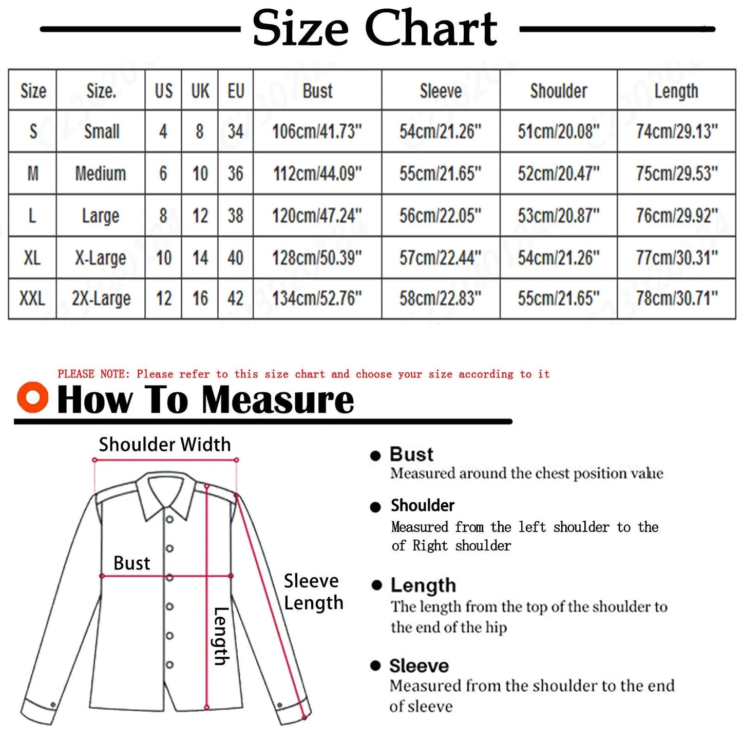 Tableau des tailles detaille avec mesures de poitrine, manches et longueur pour bien choisir sa veste de portage du S au XXL.