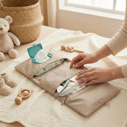 Pochette à langer nomade : que mettre dedans ?