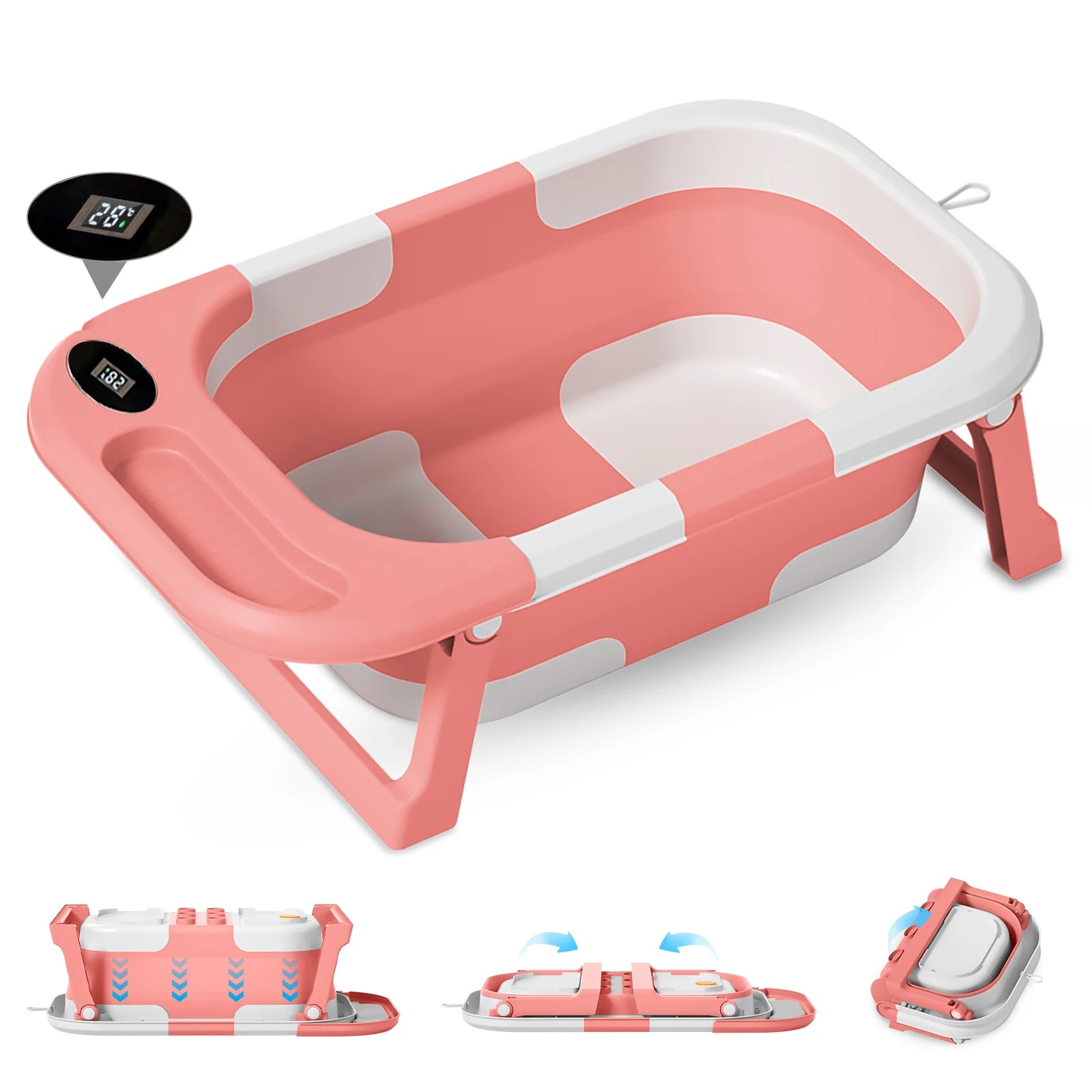 Baignoire-bebe-voyage rose