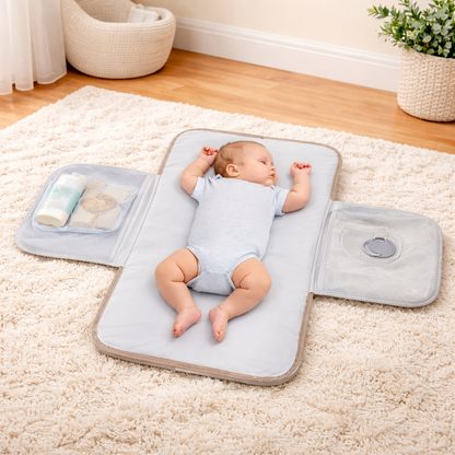 Bebe-endormi-sur-le-matelas-a-langer-nomade