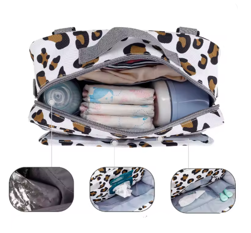 Petit sac à langer poussette léopard | Tacha ™