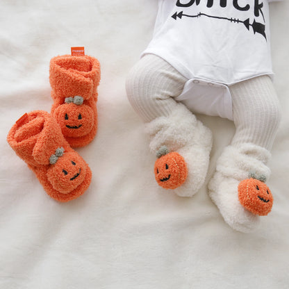 Chaussures Premier Pas Halloween | Citrouille Douillet