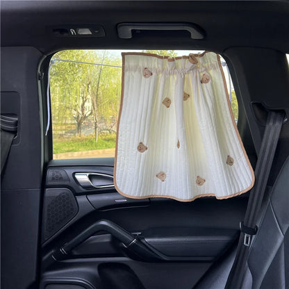 Pare soleil voiture bébé brodé | Solyss™
