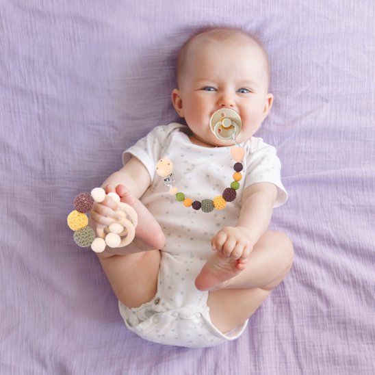 Attache tétine amusante