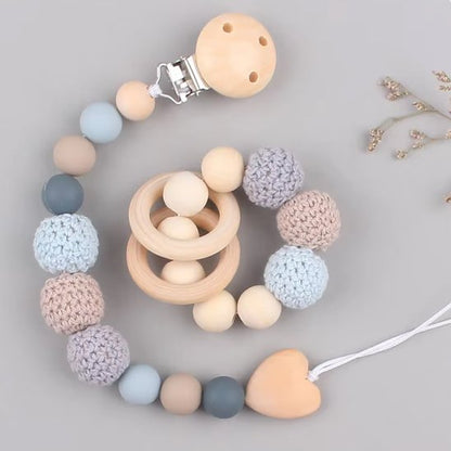 Attache tétine coloree