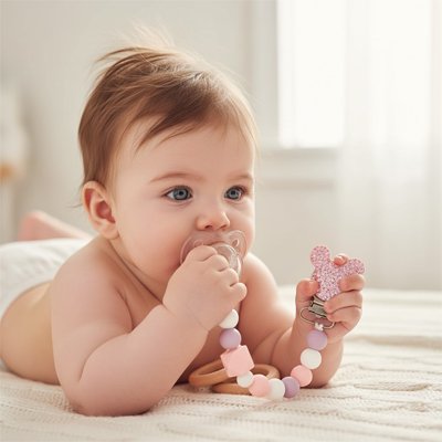 Attache tetine en silicone