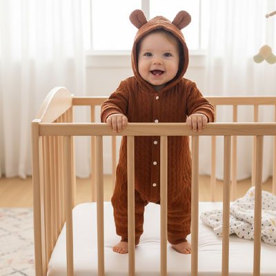 Barboteuse​ hiver marron