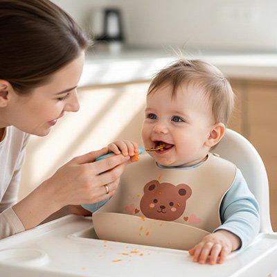 Bavoir silicone pratique