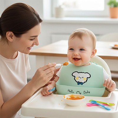 Bavoir silicone trop migon