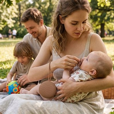 Boite a tetine en silicone pour enfant