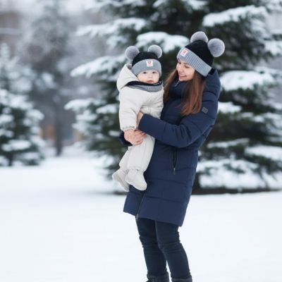 Bonnet bebe pompom joli