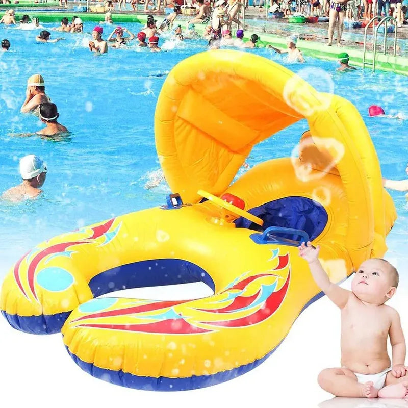 bouee-bebe-avec-ombrelle-pratique