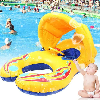 bouee-bebe-avec-ombrelle-pratique