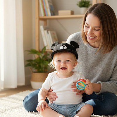 Casquette bebe animal