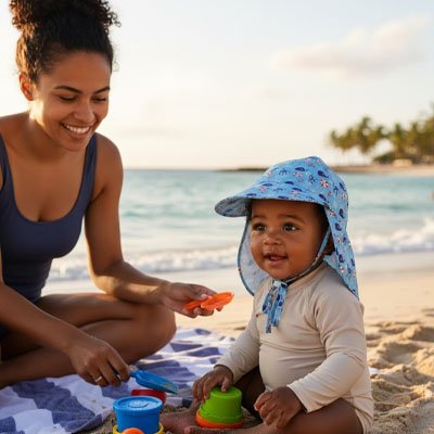 Casquette pour bebe protection totale