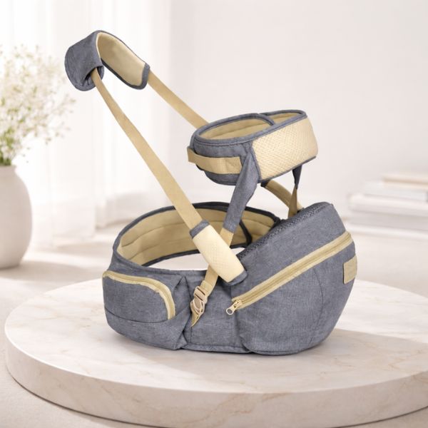 ceinture-porte-bebe-gris-jaune