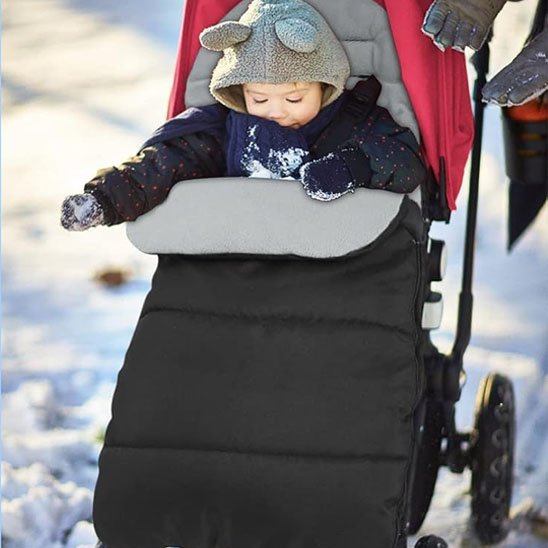chanceliere-pour-poussette-hiver-grise