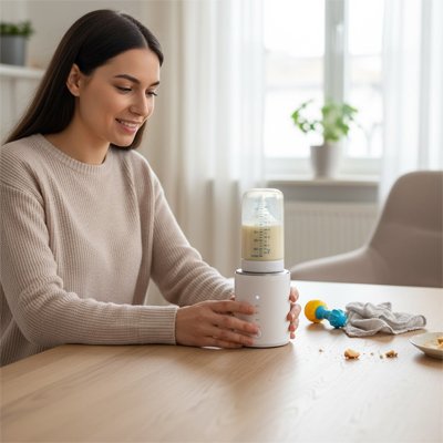 Chauffe biberon nomade sur