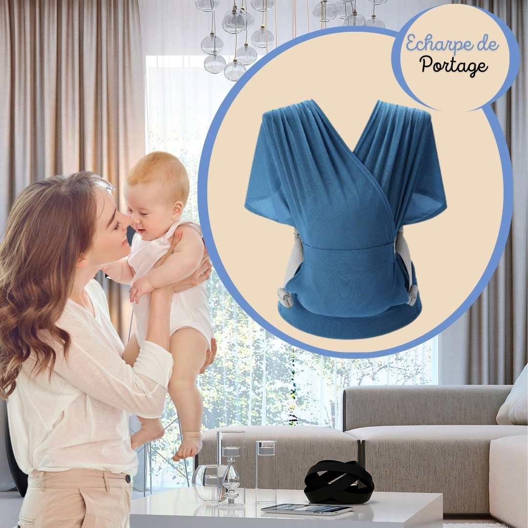 echarpe-de-portage-bebe-bleue