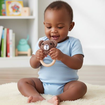 Hochet bébé montessori