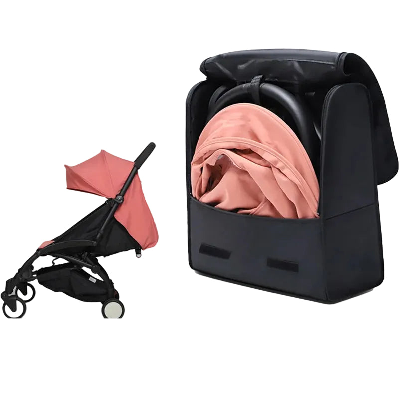 Housse de transport poussette accueillant facilement la poussette une fois pliee