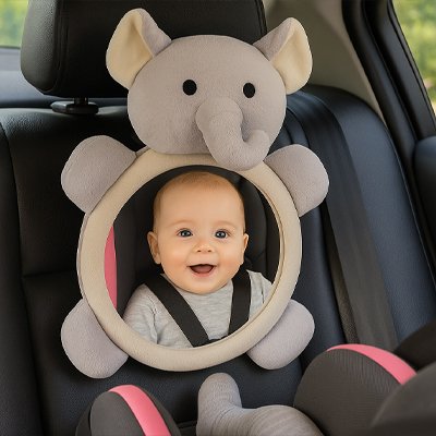 Miroir voiture bébé animal