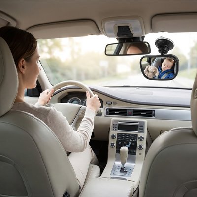 Miroir voiture pour bebe reglable
