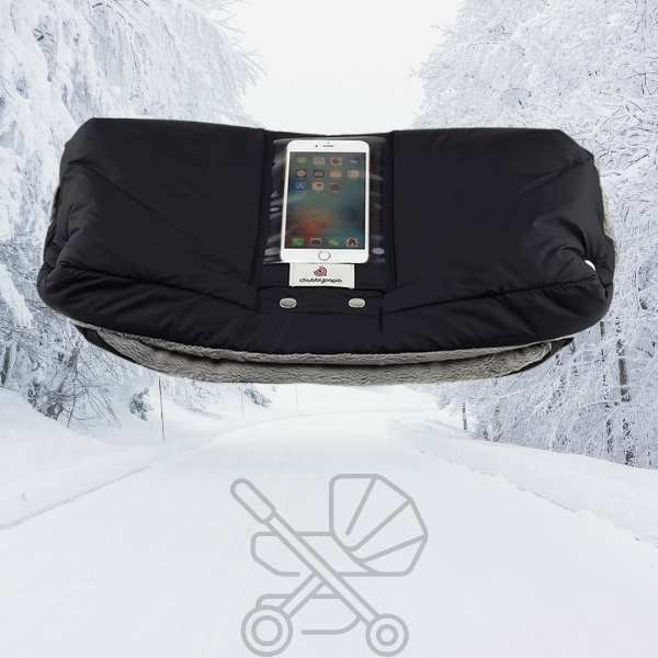 moufle-poussette-accessoire-noir