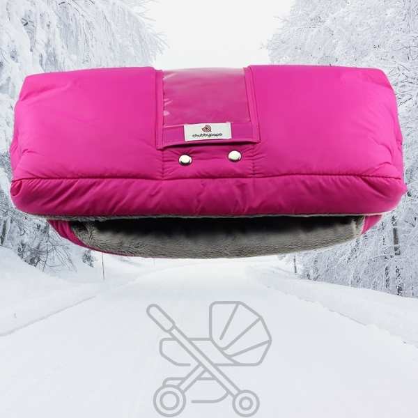 moufle-poussette-accessoire-rose