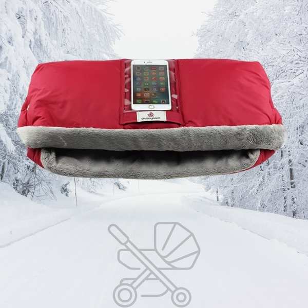 moufle-poussette-accessoire-rouge