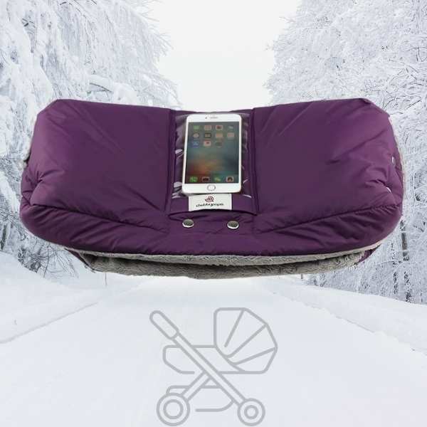moufle-poussette-accessoire-violet