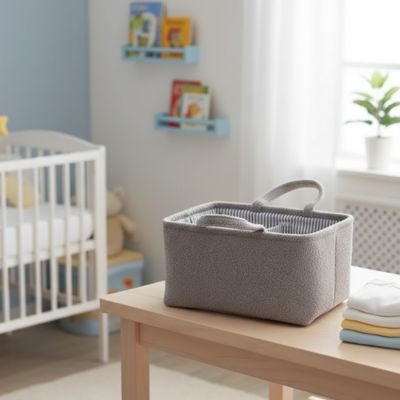 Panier de rangement bébé bien pensé