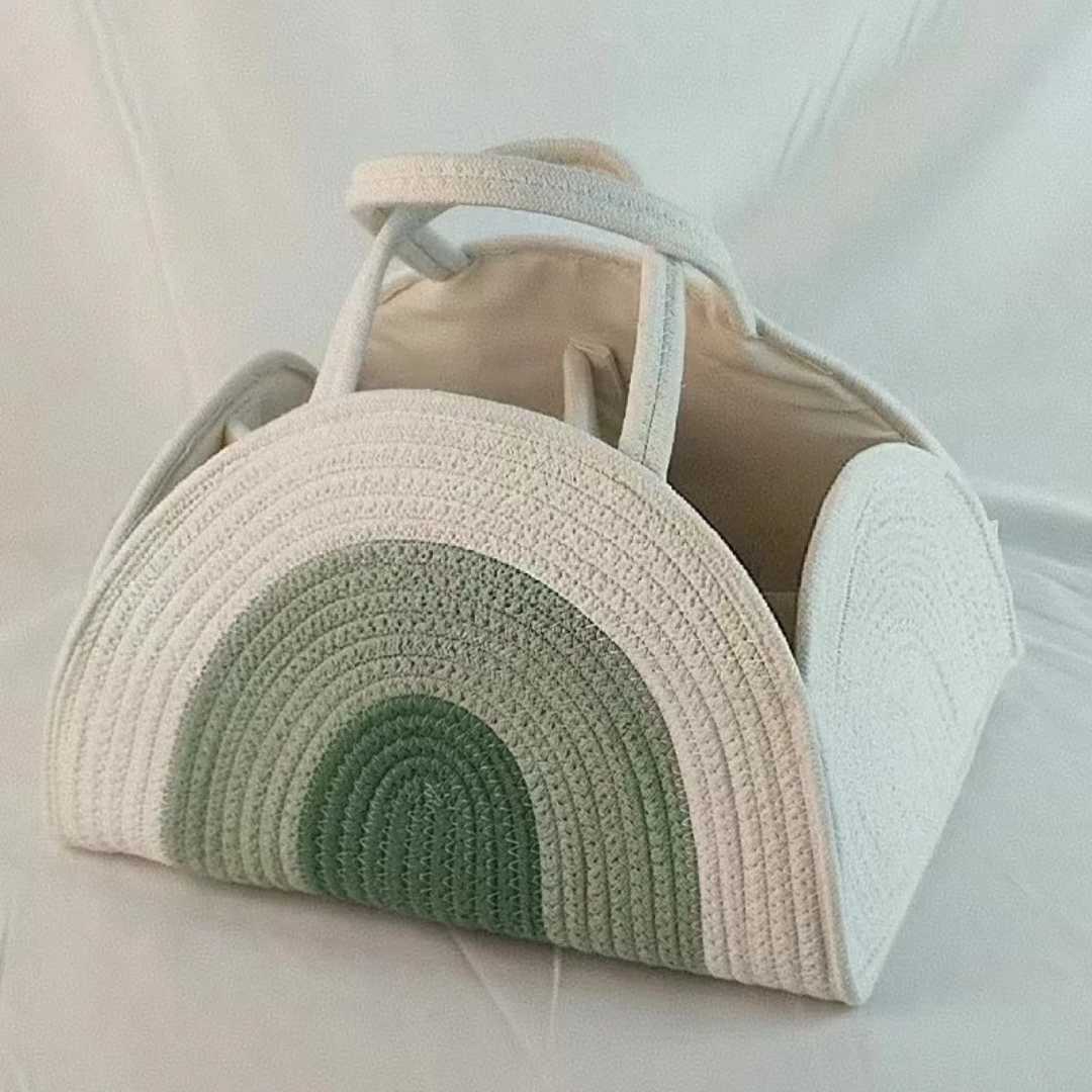 panier-de-rangement-bebe-pratique-et-elegant-vert