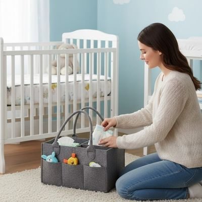 Panier de rangement pour bebe soins