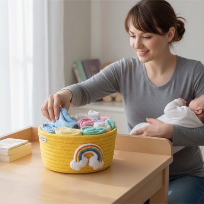 Panier rangement bebe organise