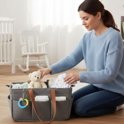 Panier rangement bébé organisé
