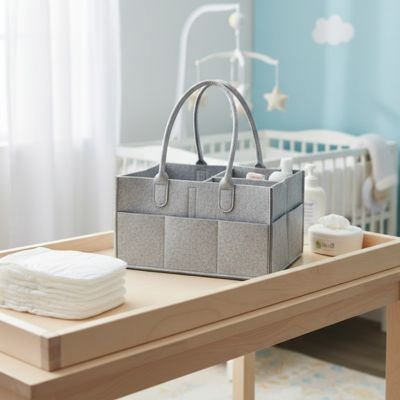 Panier rangement bebe pratique et feutre