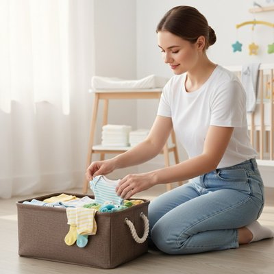 Panier rangement bebe pratique