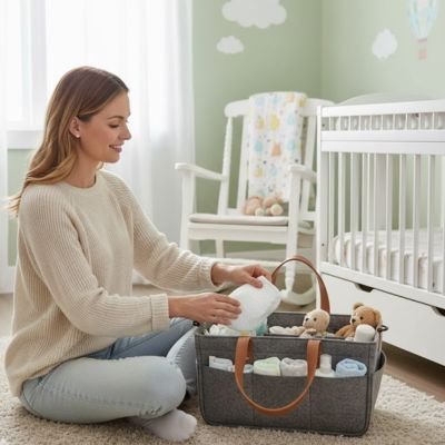 Panier rangement bébé simple