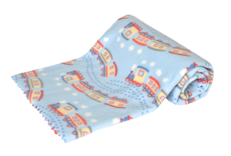 plaid-bebe-polaire-motif-train