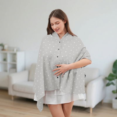 poncho-allaitement-elegance-etoile-kaki